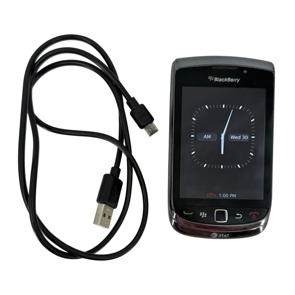 BlackBerry Torch 9800 Black and Silver Smartphone AT&T Tested